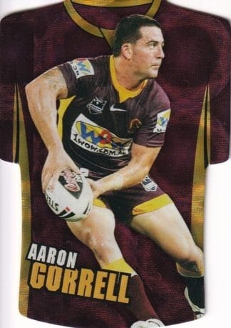 2009 NRL Classic Holofoil Jersey - JDC02 Aaron Gorrell Brisbane Broncos