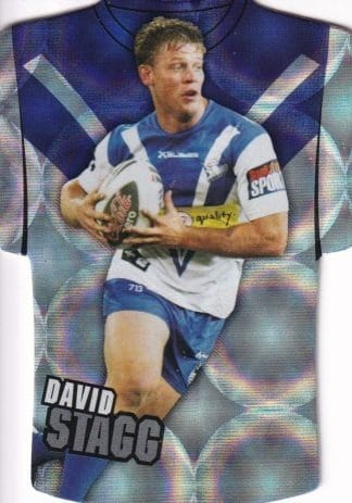 2009 NRL Classic Holofoil Jersey - JDC11 David Stagg Canterbury Bulldogs
