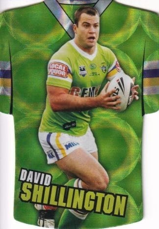 2009 NRL Classic Holofoil Jersey - JDC15 David Shillington Canberra Raiders