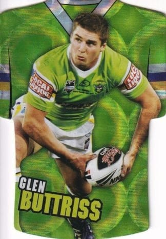 2009 NRL Classic Holofoil Jersey - JDC18 Glen Buttriss Canberra Raiders