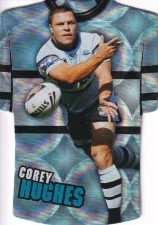 2009 NRL Classic Holofoil Jersey - JDC20 Corey Hughes Cronulla Sharks