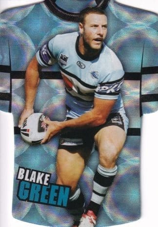 2009 NRL Classic Holofoil Jersey - JDC23 Blake Green Cronulla Sharks