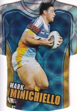 2009 NRL Classic Holofoil Jersey - JDC26 Mark Minichiello Gold Coast Titans
