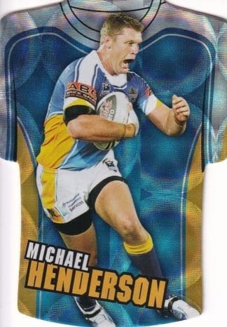 2009 NRL Classic Holofoil Jersey - JDC29 Michael Henderson Gold Coast Titans