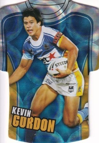 2009 NRL Classic Holofoil Jersey - JDC30 Kevin Gordon Gold Coast Titans