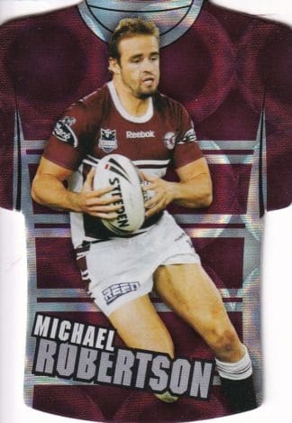2009 NRL Classic Holofoil Jersey - JDC31 Michael Robertson Manly Sea Eagles