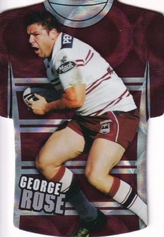 2009 NRL Classic Holofoil Jersey - JDC36 George Rose Manly Sea Eagles