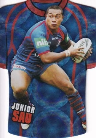 2009 NRL Classic Holofoil Jersey - JDC43 Junior Sau Newcastle Knights