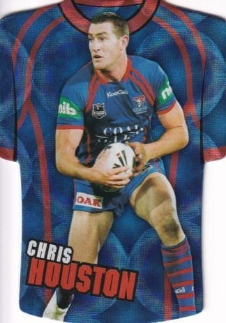 2009 NRL Classic Holofoil Jersey - JDC48 Chris Houston Newcastle Knights