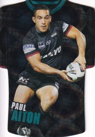 2009 NRL Classic Holofoil Jersey - JDC64 Paul Aiton Penrith Panthers