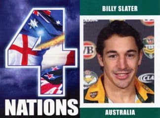 2009 RL Cardz Four Nations - Card 10 Billy Slater Australia