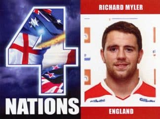 2009 RL Cardz Four Nations - Card 23 Richard Myler England
