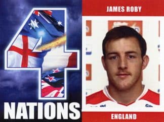 2009 RL Cardz Four Nations - Card 25 James Roby England