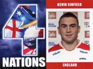 2009 RL Cardz Four Nations - Card 26 Kevin Sinfield England