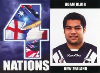2009 RL Cardz Four Nations - Card 30 Adam Blair New Zealand