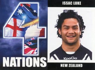 2009 RL Cardz Four Nations - Card 36 Issac Luke New Zealand