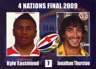 2009 RL Cardz Four Nations Final - Card 07 Eastmond & Thurston