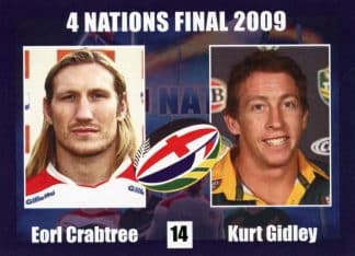 2009 RL Cardz Four Nations Final - Card 14 Crabtree & Gidley