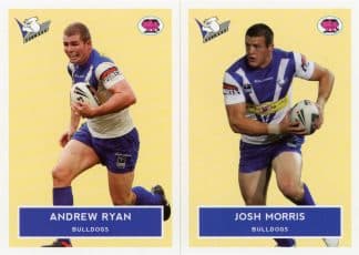 2009 NRL Scanlens Retro Team Set - Canterbury Bulldogs Andrew Ryan & Josh Morris