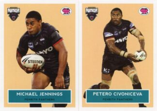 2009 NRL Scanlens Retro Team Set - Penrith Panthers Michael Jennings & Petero Civoniceva
