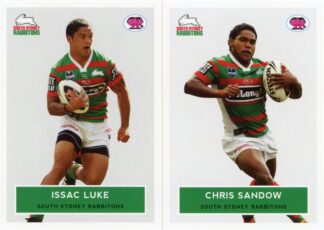 2009 NRL Scanlens Retro Team Set - South Sydney Rabbitohs Issac Luke & Chris Sandow