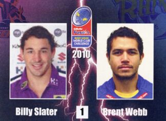 2010 World Cup Challenge - Card 01 Billy Slater & Brent Webb