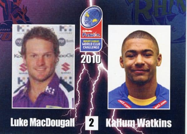 2010 World Cup Challenge - Card 02 Luke MacDougall & Kalllum Watkins