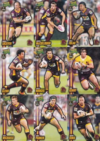 2010 NRL Champions Base Team Set - Brisbane Broncos