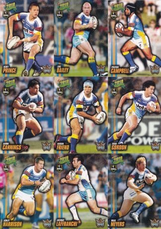 2010 NRL Champions Base Team Set - Gold Coast Titans