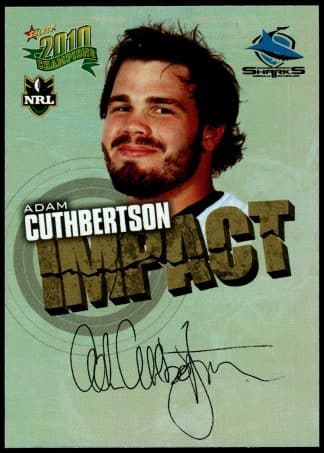 2010 NRL Champions Impact Signature - IS14 Adam Cuthbertson Cronulla Sharks