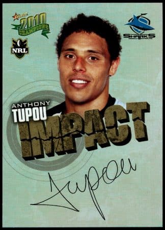 2010 NRL Champions Impact Signature - IS15 Anthony Tupou Cronulla Sharks