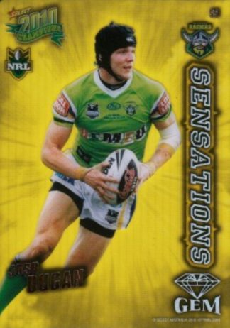 2010 NRL Champions Sensation Gem - S05 Josh Dugan Canberra Raiders