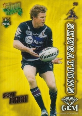 2010 NRL Champions Sensation Gem - S13 Brett Finch Melbourne Storm