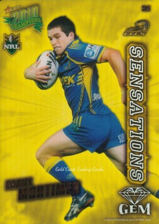 2010 NRL Champions Sensation Gem - S19 Daniel Mortimer Parramatta Eels