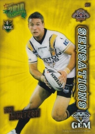 2010 NRL Champions Sensation Gem - S31 Tim Moltzen Wests Tigers