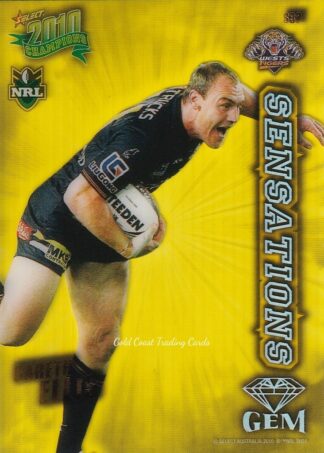 2010 NRL Champions Sensation Gem - S32 Gareth Ellis Wests Tigers