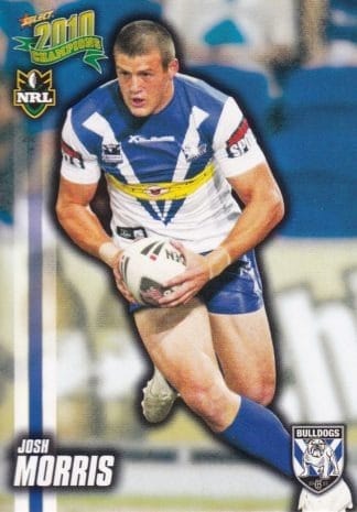 2010 NRL Champions Common Card - Base 024 Josh Morris Canterbury Bulldogs