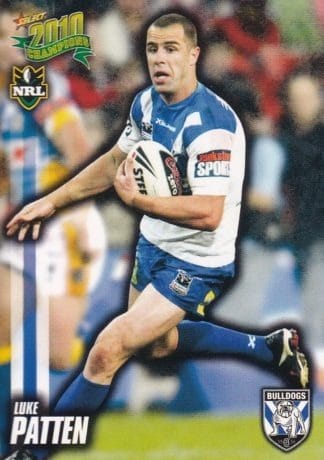 2010 NRL Champions Common Card - Base 025 Luke Patten Canterbury Bulldogs
