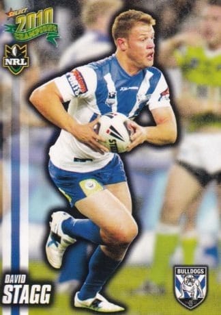2010 NRL Champions Common Card - Base 027 David Stagg Canterbury Bulldogs