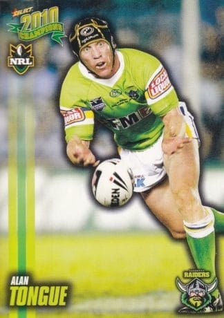 2010 NRL Champions Common Card - Base 028 Alan Tongue Canberra Raiders