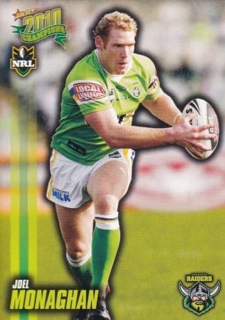 2010 NRL Champions Common Card - Base 036 Joel Monaghan Canberra Raiders