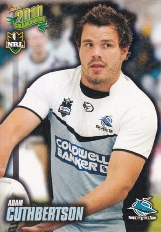 2010 NRL Champions Common Card - Base 042 Adam Cuthbertson Cronulla Sharks