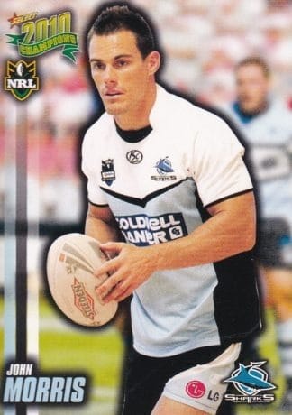2010 NRL Champions Common Card - Base 046 John Morris Cronulla Sharks