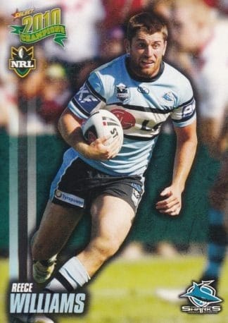 2010 NRL Champions Common Card - Base 051 Reece Williams Cronulla Sharks