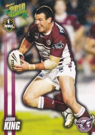 2010 NRL Champions Common Card - Base 067 Jason King Manly Sea Eagles