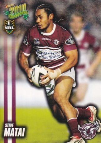 2010 NRL Champions Common Card - Base 070 Steve Matai Manly Sea Eagles