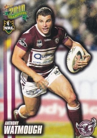 2010 NRL Champions Common Card - Base 075 Anthony Watmough Manly Sea Eagles