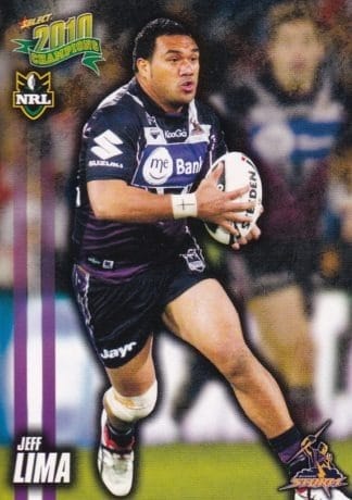 2010 NRL Champions Common Card - Base 083 Jeff Lima Melbourne Storm