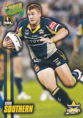 2010 NRL Champions Common Card - Base 109 Steve Southern North Queensland Cowboys