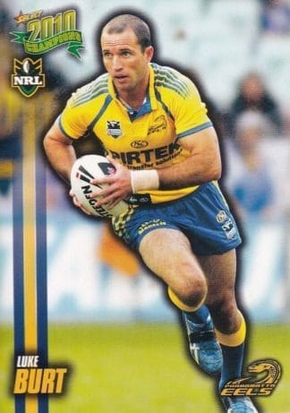 2010 NRL Champions Common Card - Base 113 Luke Burt Parramatta Eels